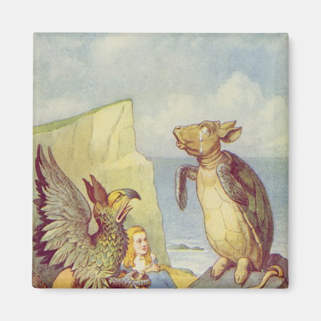 The Mock Turtle and the Gryphon Magnet (Front)