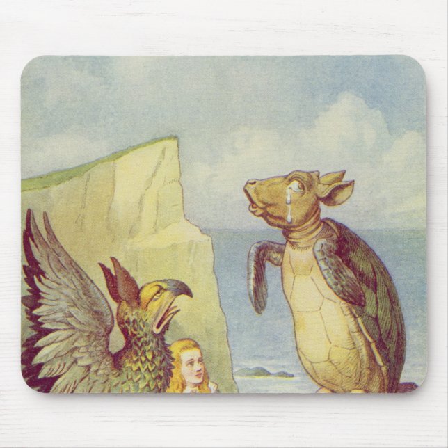 The Mock Turtle and the Gryphon Mouse Pad (Front)