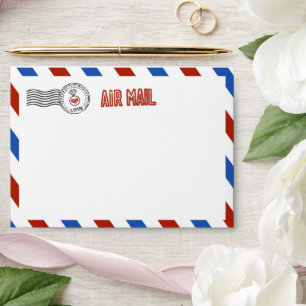 The Modern Airmail Wedding Collection Envelopes