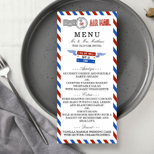 The Modern Airmail Wedding Collection - Menu