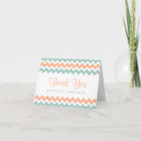 The Modern Chevron Wedding Collection Peach & Mint