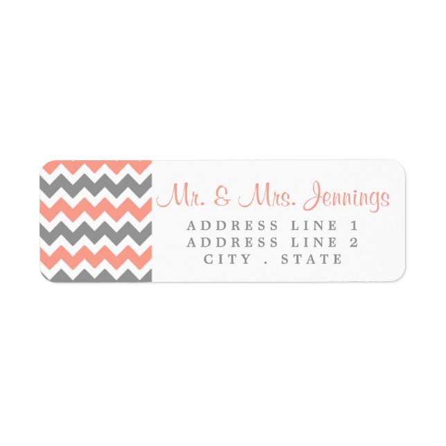 The Modern Chevron Wedding Collection- Pink & Grey (Front)