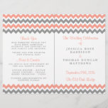 The Modern Chevron Wedding Collection- Pink & Grey<br><div class="desc">Simple yet elegant, the modern chevron wedding collection is a stunning design featuring a lovely zig-zag print in a pink, grey and white colour, which is perfect for any modern wedding celebration. These programs can be personalised for your special occasion and would make the perfect order of service for your...</div>