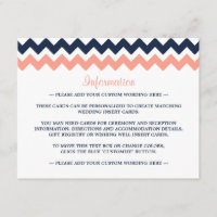 The Modern Chevron Wedding Collection- Pink & Navy