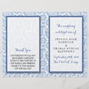 The Modern Paisley Wedding Collection - Blue