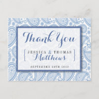 The Modern Paisley Wedding Collection - Blue