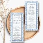 The Modern Paisley Wedding Collection - Blue Programme<br><div class="desc">Simple yet elegant, the modern paisley wedding collection is a stunning design featuring a lovely paisley print in a soft blue and white colour, which is perfect for any modern wedding celebration. These programs can be personalised for your special occasion and would make the perfect order of service for your...</div>