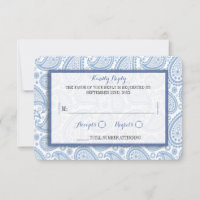 The Modern Paisley Wedding Collection - Blue