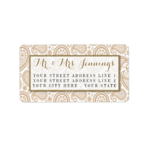 The Modern Paisley Wedding Collection - Brown Label