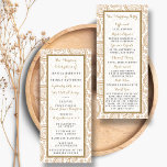 The Modern Paisley Wedding Collection - Brown Programme<br><div class="desc">Simple yet elegant, the modern paisley wedding collection is a stunning design featuring a lovely paisley print in a soft brown and white colour, which is perfect for any modern wedding celebration. These programs can be personalised for your special occasion and would make the perfect order of service for your...</div>