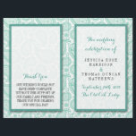 The Modern Paisley Wedding Collection - Green<br><div class="desc">Simple yet elegant, the modern paisley wedding collection is a stunning design featuring a lovely paisley print in a soft green and white colour, which is perfect for any modern wedding celebration. These programs can be personalised for your special occasion and would make the perfect order of service for your...</div>