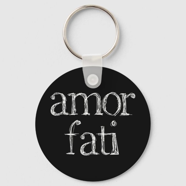 The Modern Philosopher: Amor Fati Key Ring (Front)