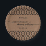 The Modern Whimsical Kraft Wedding Collection Paper Plate<br><div class="desc">The Modern Whimsical Kraft Wedding Collection - Paper Plates 
 
  VIEW MATCHING ITEMS FOR THIS COLLECTION</div>