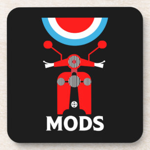 The Mods - Mods And Rockers - British Music  Coaster
