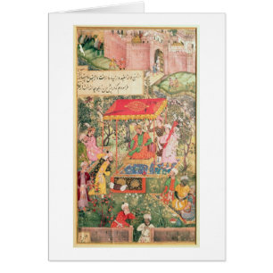The Mogul Emperor Babur receives the envoys Uzbeg