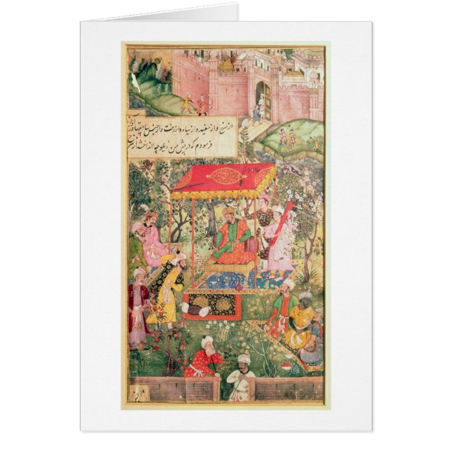 The Mogul Emperor Babur receives the envoys Uzbeg (Front)