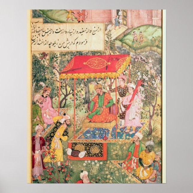 The Mogul Emperor Babur receives the envoys Uzbeg Poster (Front)
