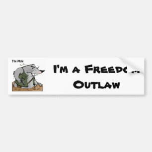 The Mole Outlaw Bumper Sticker