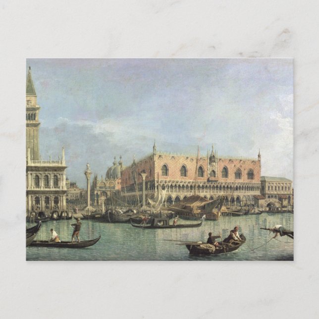 The Molo and the Piazzetta San Marco, Venice (oil Postcard (Front)