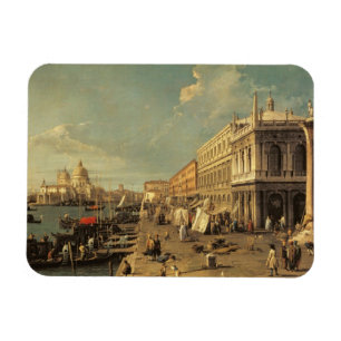 The Molo and the Zecca, Venice (oil on canvas) Magnet