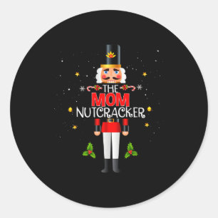The Mom Nutcracker Group Matching Family Christmas Classic Round Sticker