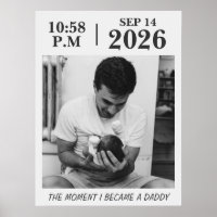 The Moment I Became a Dad, Personalised Birth Date