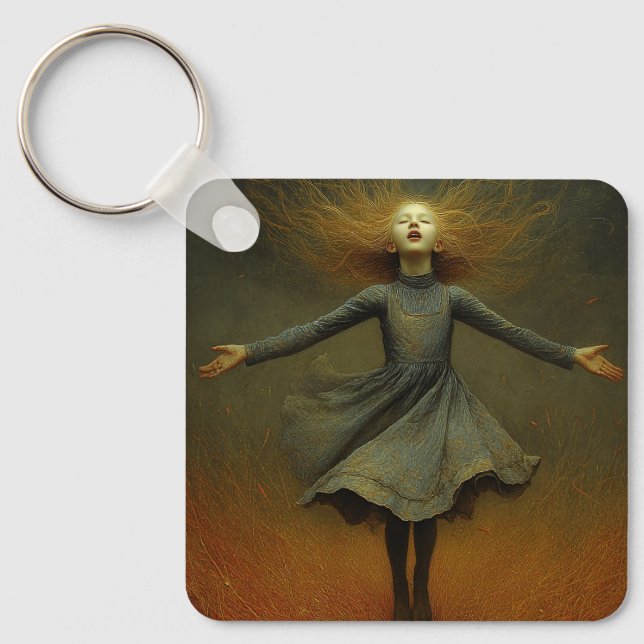 The Moment She Rose Key Ring (Front)