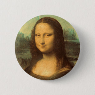 The Mona Lisa by Leonardo da Vinci 6 Cm Round Badge