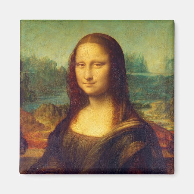 The Mona Lisa by Leonardo Da Vinci Magnet (Front)