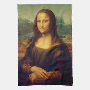 The Mona Lisa By Leonardo Da Vinci Tea Towel