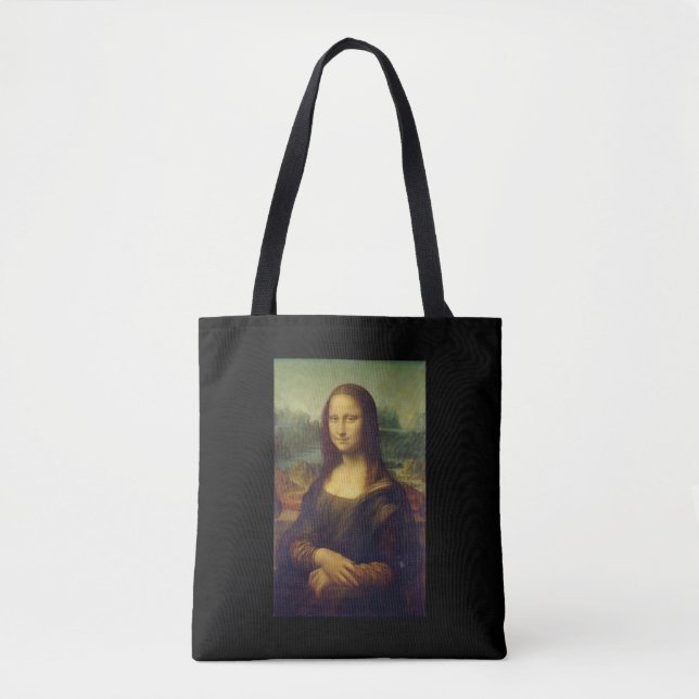"THE MONA LISA" BY LEONARDO DA VINCI TOTE BAG (Front)