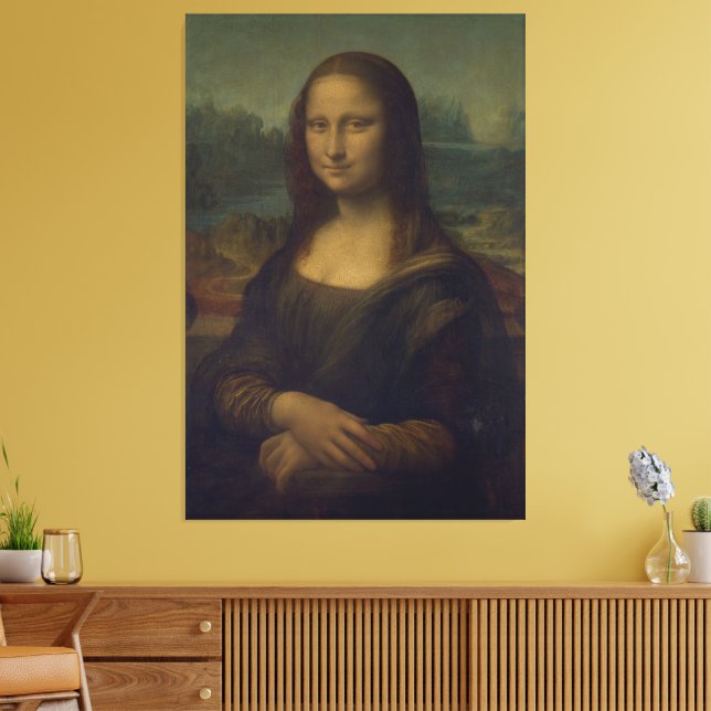 The Mona Lisa Canvas Print (Insitu(LivingRoom))