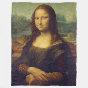 The Mona Lisa Fleece Blanket