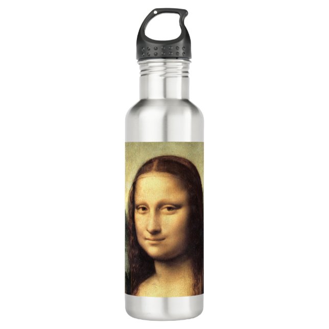 The Mona Lisa Leonardo da Vinci    710 Ml Water Bottle (Front)