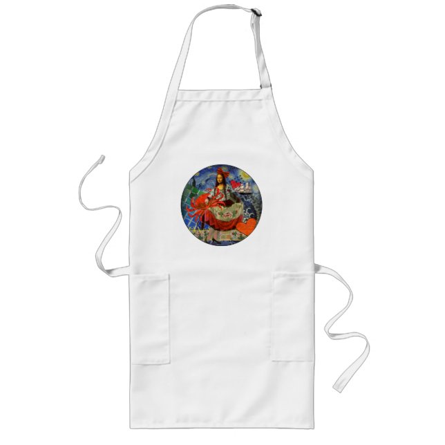 The Mona Lisa Long Apron (Front)