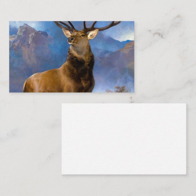 The Monarch of the Glen by Edwin Landseer Business Card (Front/Back)