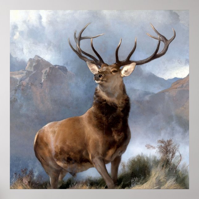 The Monarch of the Glen by Sir Edwin Landseer Poster (Front)