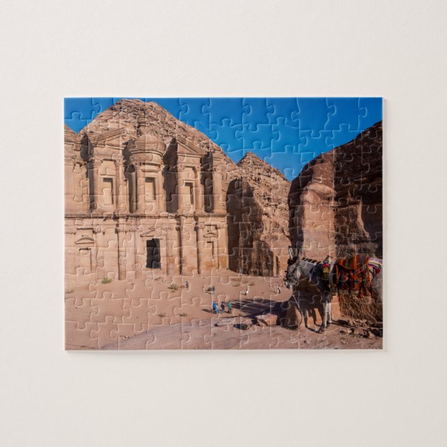 The Monastery in Petra Jigsaw Puzzle (Horizontal)