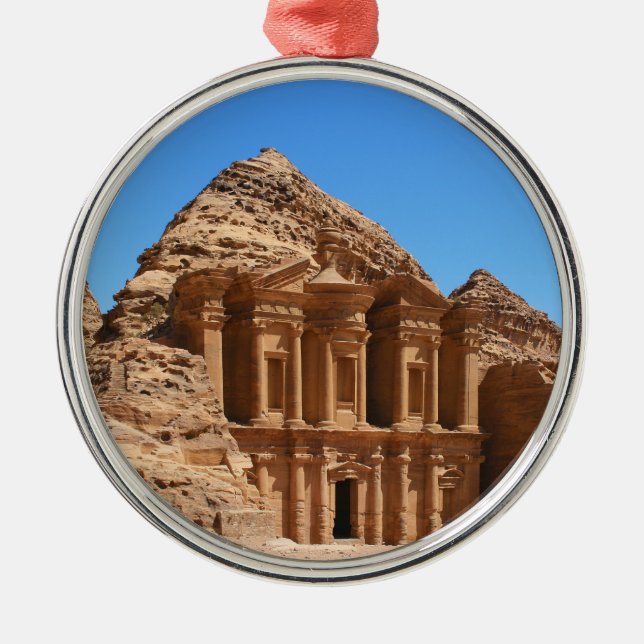 The Monastery Petra Jordan Metal Tree Decoration (Front)