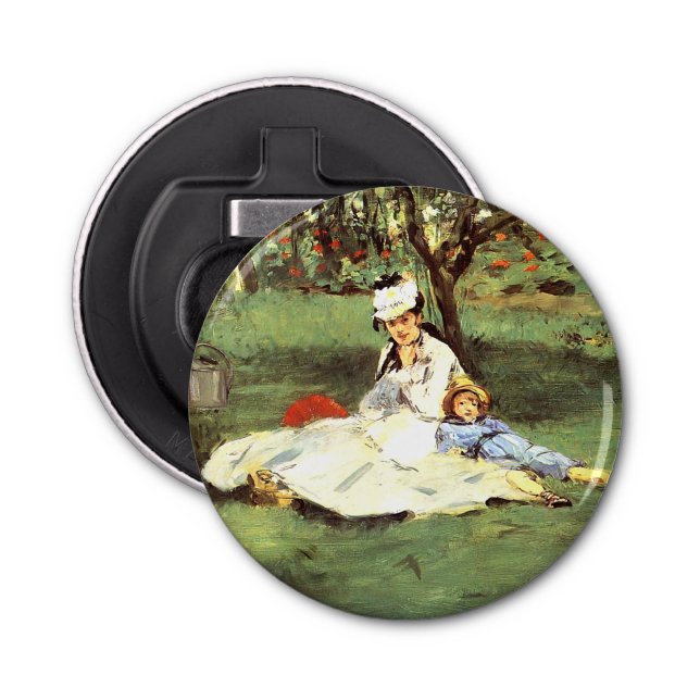  The Monet family in their garden Edouard Manet    Bottle Opener (Front)