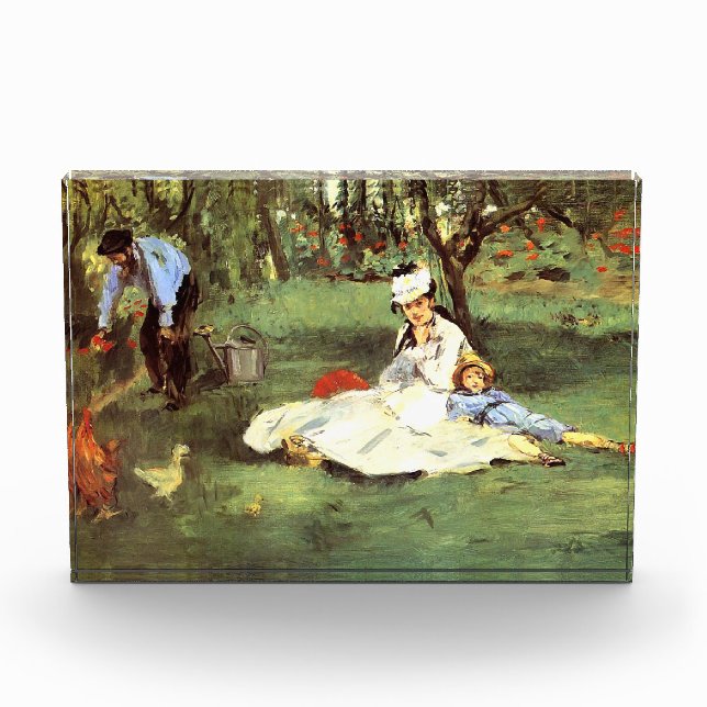  The Monet family in their garden Edouard Manet  Photo Block (Front)