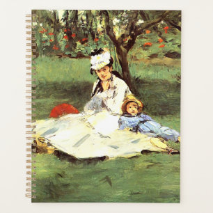 The Monet family in their garden Edouard Manet Planner