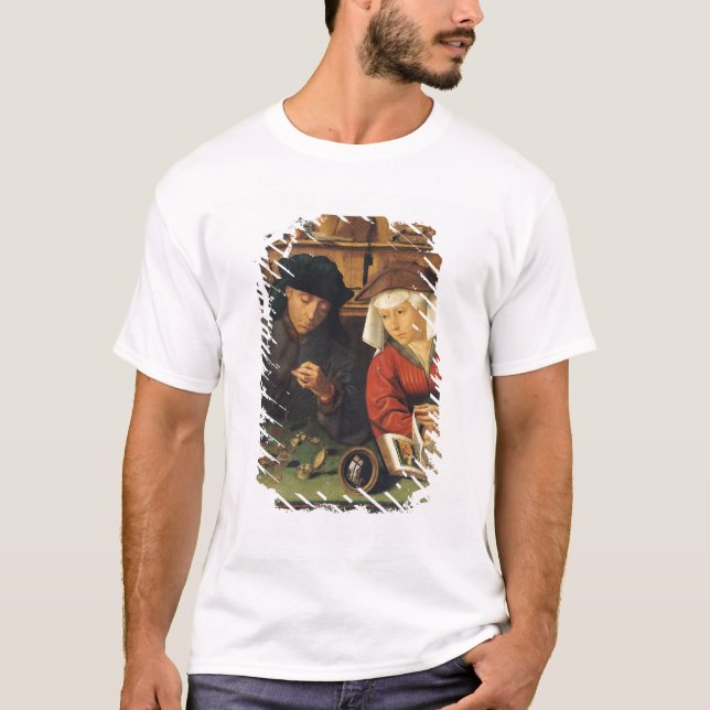 The Money Lender and his Wife, 1514 T-Shirt (Front)