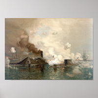 The Monitor and Merrimac Battle of Hampton Roads