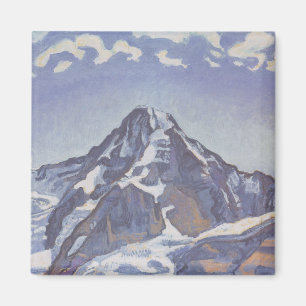 The Monk Mountain With Clouds (Ferdinand Hodler) Magnet