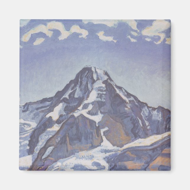 The Monk Mountain With Clouds (Ferdinand Hodler) Magnet (Front)
