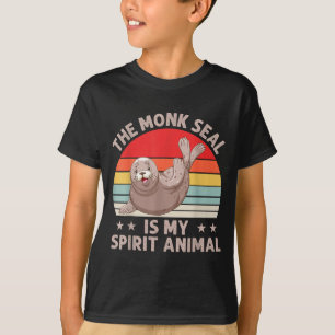 The Monk Seal Is My Srit Animal Caribbean Monk Sea T-Shirt