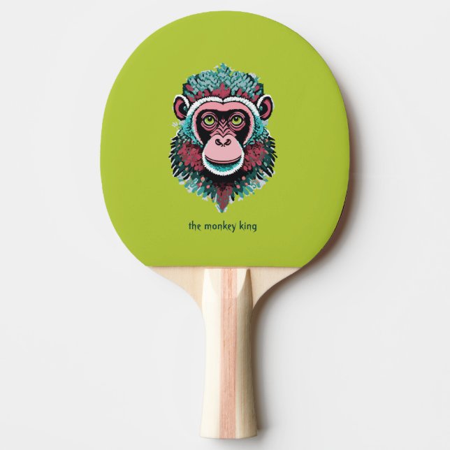 the Monkey King Ping Pong Paddle (Front)