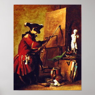 The Monkey Painter Poster