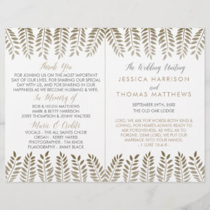 The Monochrome Fern Woodland Wedding Collection